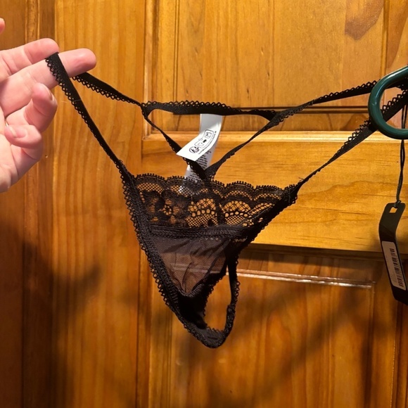 Mapale Lingerie 7487X Babydoll with Matching G String Black L/XL NWT - Picture 4 of 9